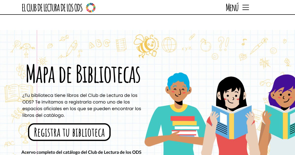 El Club de Lectura ODS | Mapa de bibliotecas