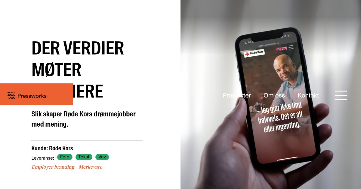 Røde Kors: Der verdier møter karriere